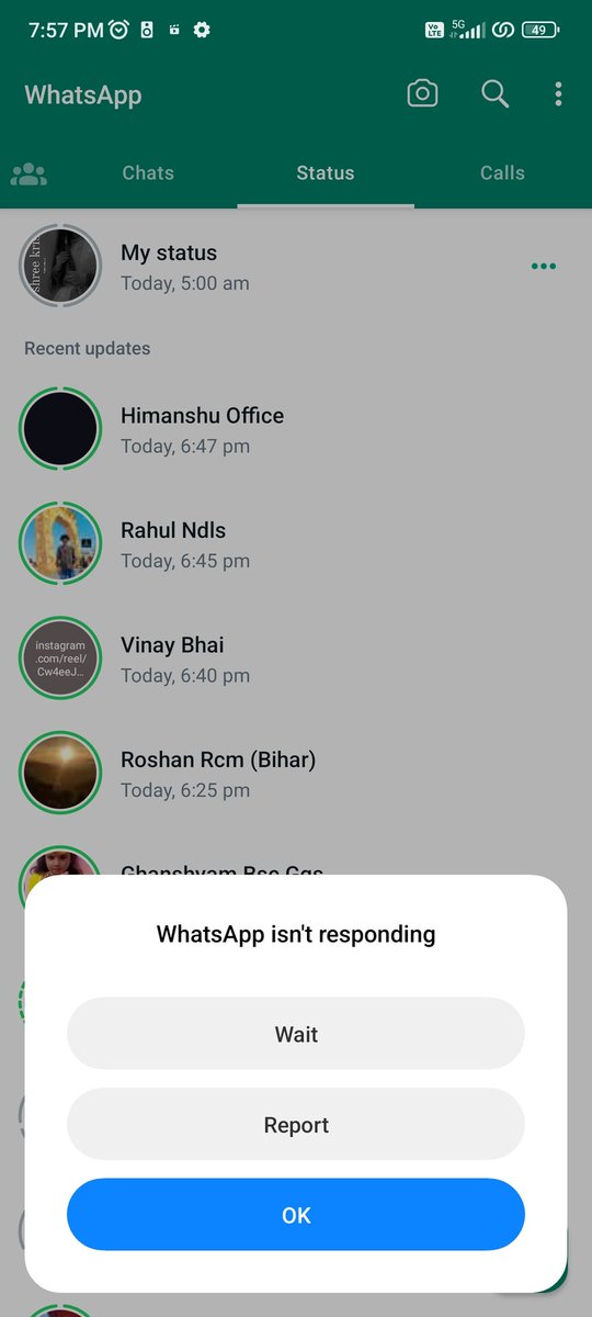 iamshivchandra's tweet photo. @RedmiIndia what is this 😡 Instagram also not working properly. Video call also not support in Instagram. Please fix it. Redmi note 12 5g. https://t.co/HcZuGvC67G