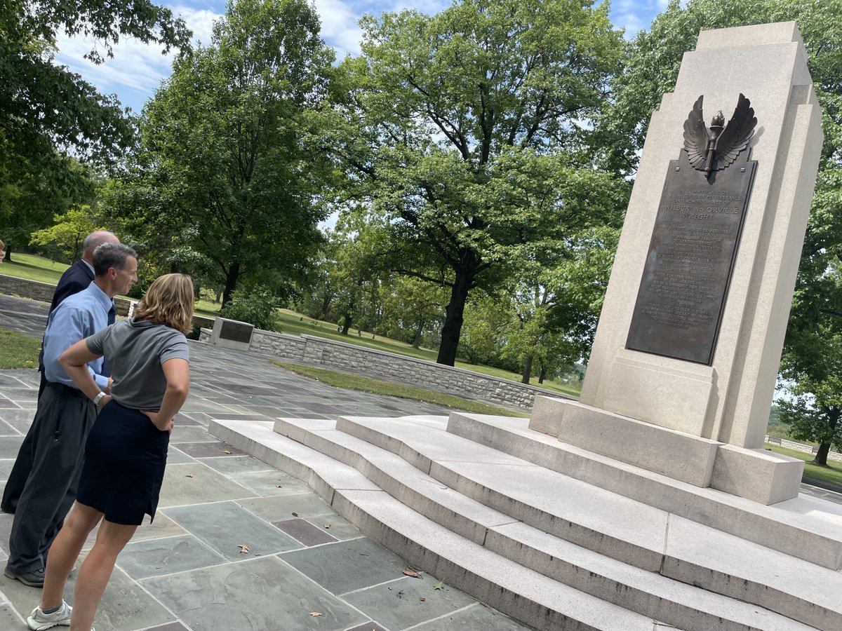 OhioEPA's tweet image. Director Vogel and her team visited @WrightPattAFB in Dayton, Wednesday, to discuss ongoing projects concerning stormwater and groundwater discharges. They also got a really cool tour of the grounds. 
#AimHighFlyFightWin