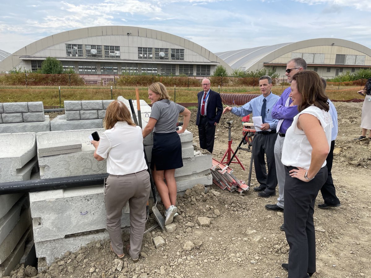 OhioEPA's tweet image. Director Vogel and her team visited @WrightPattAFB in Dayton, Wednesday, to discuss ongoing projects concerning stormwater and groundwater discharges. They also got a really cool tour of the grounds. 
#AimHighFlyFightWin