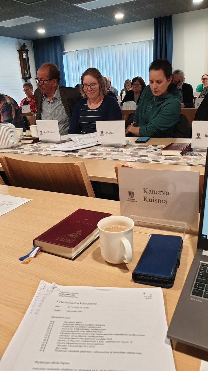 Kuismala's tweet photo. Kirkkovaltuuston kokouksessa tänään mm.:
🔵 tuloveroprosentin vahvistaminen vuodelle 2024
🔵 Asunto Oy Luostarinkadun osakekannan myynti
🔵 talousassistentin viran lakkauttaminen

Lue koko esityslista ja myöhemmin pöytäkirja täältä: https://t.co/GEqLTvxWMM
@Raumansrk
#rauma https://t.co/vQYoQmPPym