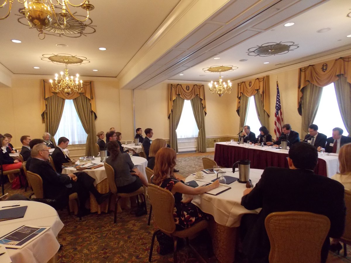 RumsfeldFoundtn's tweet image. #TBT to scenes from our inaugural Graduate Fellowship Conference back in 2013 which began the important annual tradition of convening our talented Graduate Fellows &amp;amp; Advisers. We have now held 10 annual conferences w/our 11th kicking off in just 2 weeks! #ConferenceCountdown