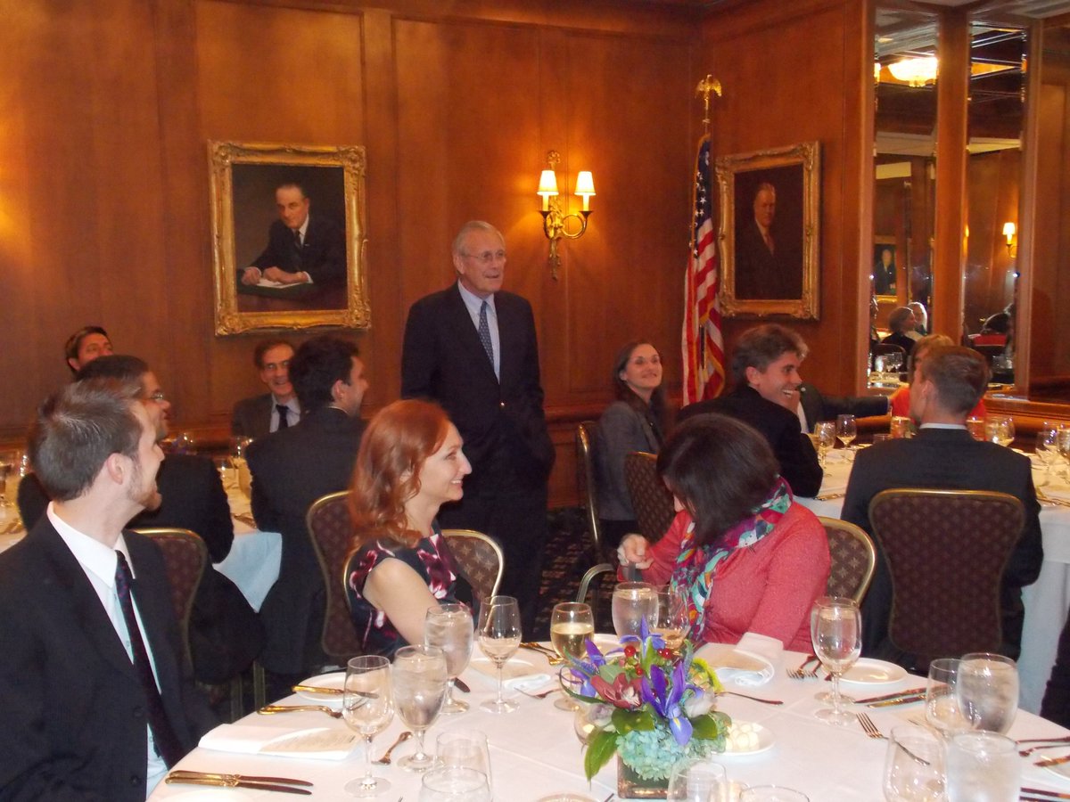 RumsfeldFoundtn's tweet image. #TBT to scenes from our inaugural Graduate Fellowship Conference back in 2013 which began the important annual tradition of convening our talented Graduate Fellows &amp;amp; Advisers. We have now held 10 annual conferences w/our 11th kicking off in just 2 weeks! #ConferenceCountdown