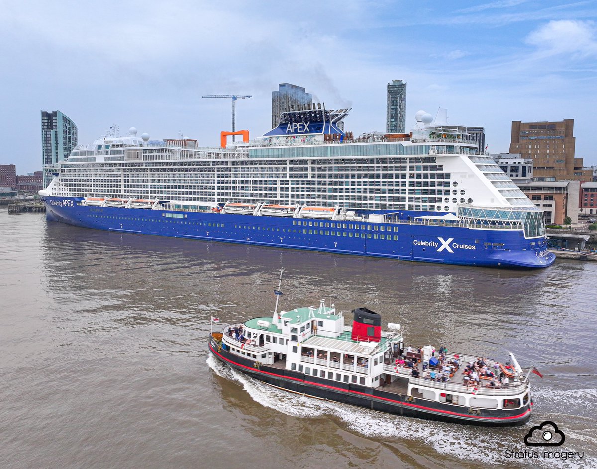 Celebrity Apex in Liverpool today @stjohnsbeacon @RoyalLiver1911 @PeelLivWaters @PeelLandP @Mersey_Maritime stratusimagery.co.uk #liverpool #liverpoolcity #celebrityapex