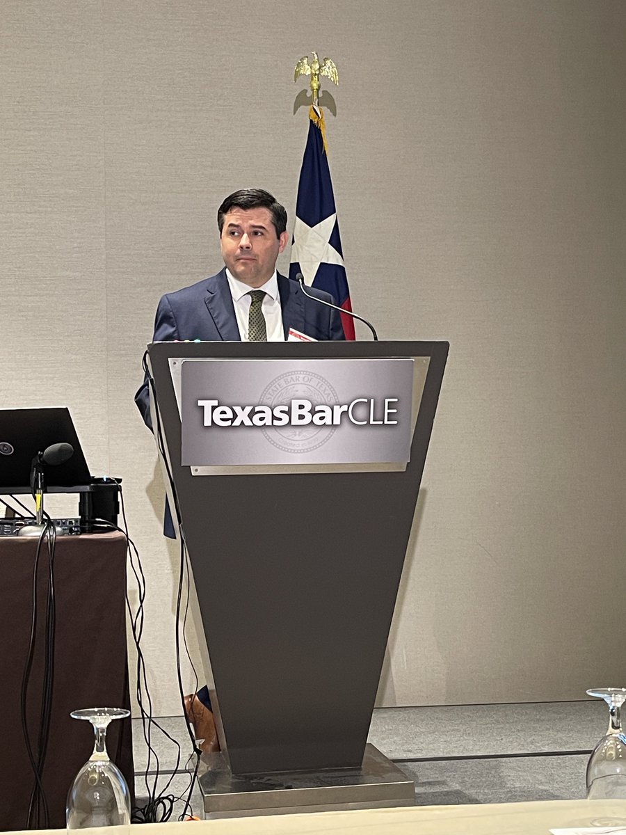 SBOT App Section (@texapporg) on Twitter photo Next up at <a href="/TexasBarCLE/">TexasBarCLE</a>’s Advanced Civil Appellate Practice course is Section councilmember <a href="/JosephVale/">Joseph Vale</a> presenting on pretrial disposition.
#AppellateTwitter ⚖️🎙️ Next up at <a href="/TexasBarCLE/">TexasBarCLE</a>’s Advanced Civil Appellate Practice course is Section councilmember <a href="/JosephVale/">Joseph Vale</a> presenting on pretrial disposition.
#AppellateTwitter ⚖️🎙️
