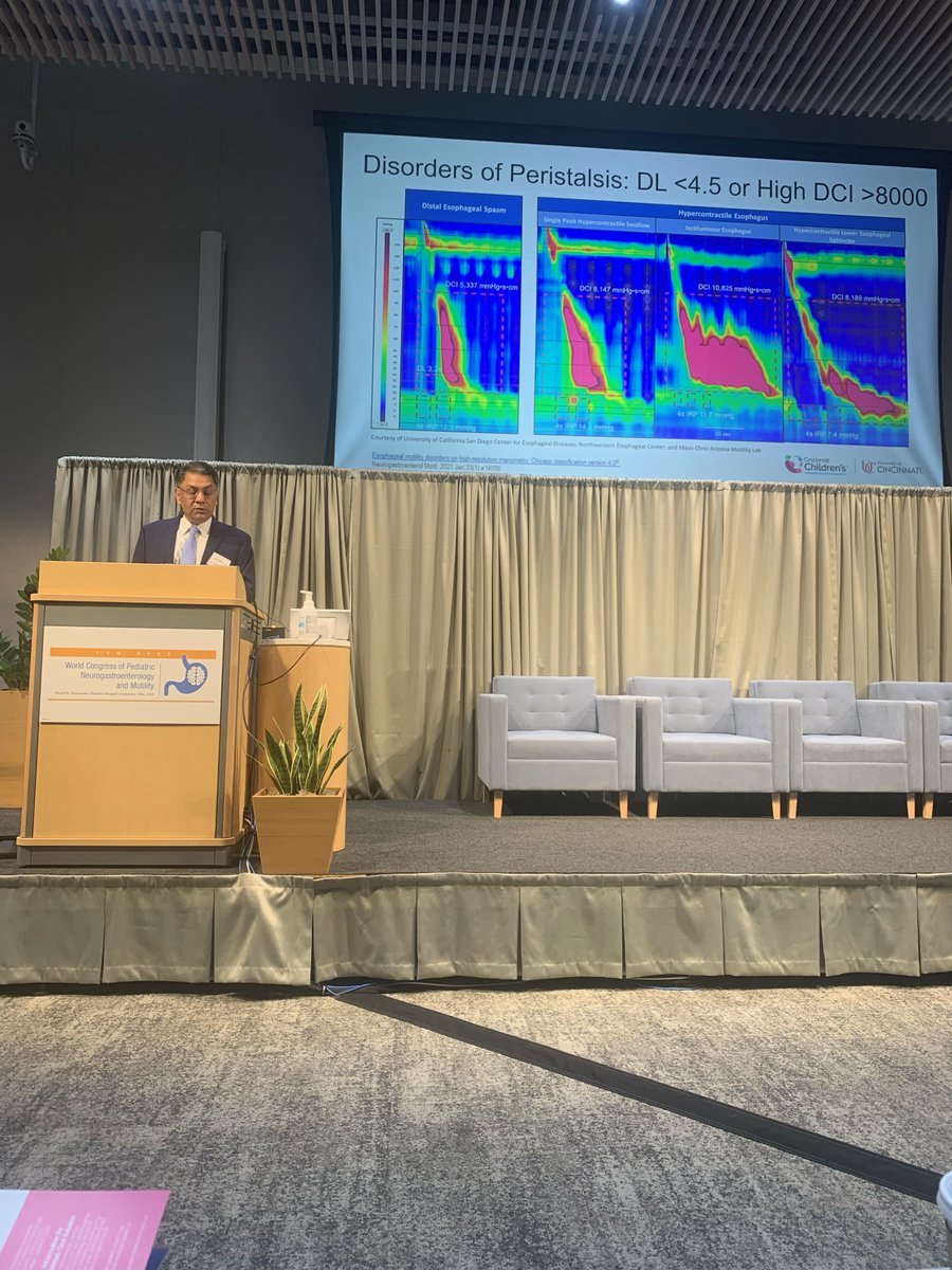 Dr. Ajay Kaul presenting at the #PNM2023 meeting 
on primary & secondary #esophageal #motor disorders

@ajjukaul @PLLU @ConradCole10 @PedsMotility #Motility @ANMSociety @deslilo @CarloDiLorenzo1
