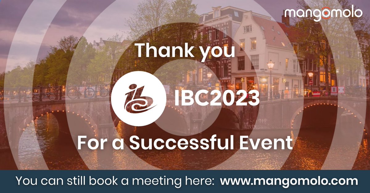 mangomolotweets's tweet photo. Thank you @IBC - International Broadcasting Convention for a successful event.

Didn’t get the chance to speak with us at the event? Get in touch here: https://t.co/HjB0ugRJ8X

#GoBigGoDigital #SwitchToMango https://t.co/28FdiSp2T9