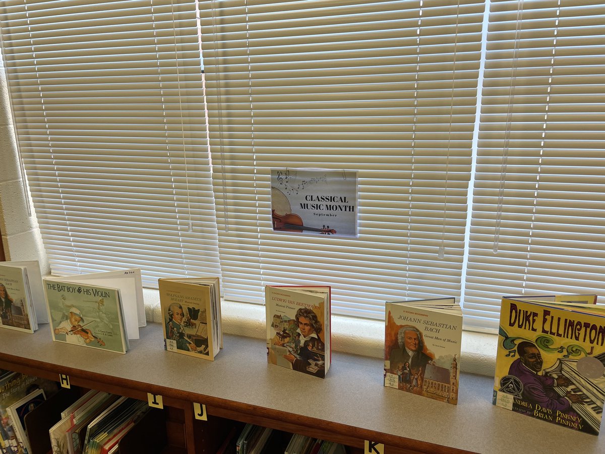 PrimarilyMedia's tweet photo. September is the National Month of…
⚾️ Little League month
🎼 Classical Music
🥞 Breakfast
Take time to read about! 📚💚🐉 

#MakingMagicatOdell #UnlocktheMagic #OdellPrimaryPride #CabCoSchools #ElevateCabarrus #Library #Librarian #BookDisplay #NationalMonth https://t.co/Nfx6xxODVy