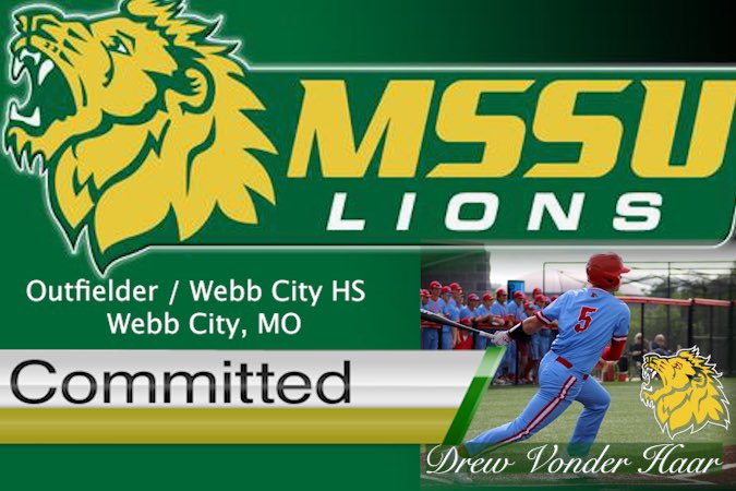 Drew Vonder Haar (@drewvwc5) on Twitter photo Excited to announce my commitment to Missouri Southern to further my baseball and academic career. I’d like to thank God my family and my coaches for this opportunity. <a href="/BryceDarnell/">Bryce Darnell</a> <a href="/nickatuck/">Nick Tuck</a> <a href="/wcbaseballcards/">Webb City Baseball</a> <a href="/coachdoennig/">Andrew Doennig</a> Excited to announce my commitment to Missouri Southern to further my baseball and academic career. I’d like to thank God my family and my coaches for this opportunity. <a href="/BryceDarnell/">Bryce Darnell</a> <a href="/nickatuck/">Nick Tuck</a> <a href="/wcbaseballcards/">Webb City Baseball</a> <a href="/coachdoennig/">Andrew Doennig</a>