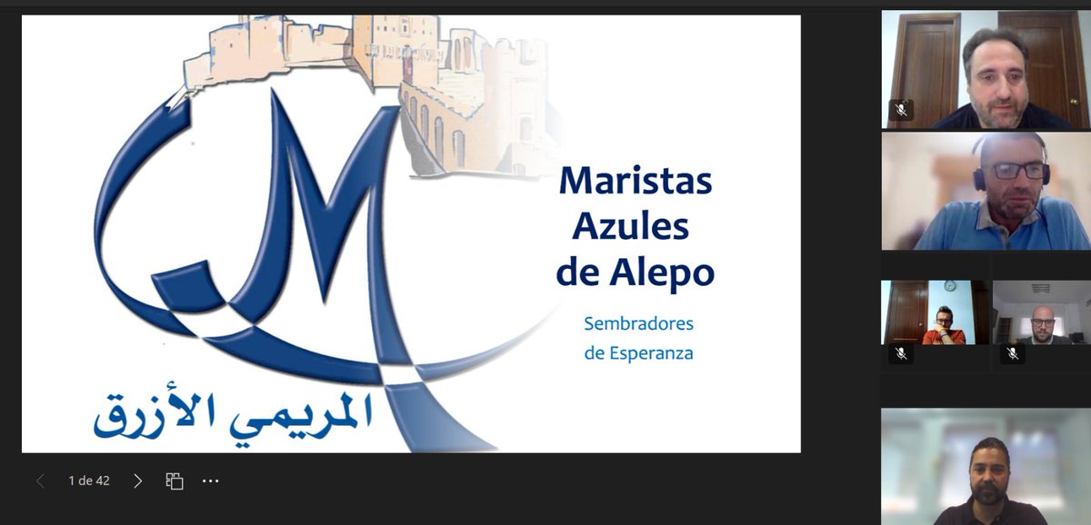 MaristasMedit's tweet photo. @SoliMaristasMed También se ha compartido tiempo de trabajo con el personal del #HogarChampagnat y la #FMChTorrent de @FundMChampagnat, con los responsables de la Fondazione #SiamoMediterraneo y para conocer la labor actual de @MaristesAleppo
#MaristasEstásEnCasa 🏠
#SomosMediterráneo 🌊 https://t.co/cLXXnMKvo2