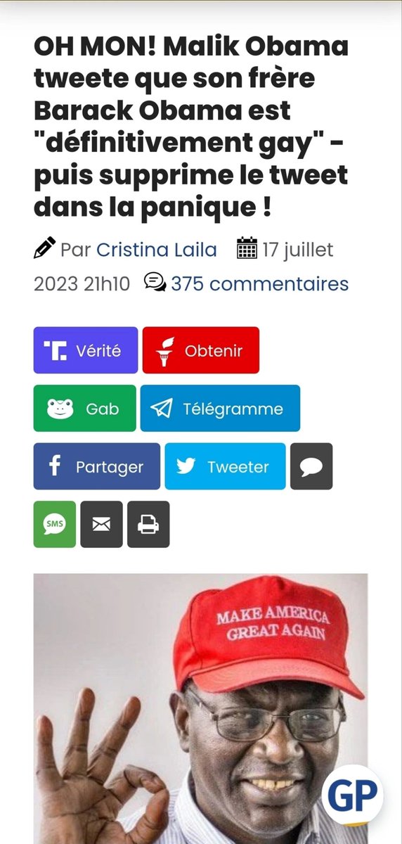 MagLiber3's tweet photo. Hâte d'être le 19 même si Malik a déjà donné des infos

1/ DOUBLE EXPOSITION 💣💣
#MalikObama a déclaré que son frère #BarackObama est "définitivement gay" en réponse à la déclaration de l'ex président sur l'interdiction des livres pornographiques pour enfants.
Puis a retiré son tweet 😉🎥🍿

Obama [clone 😉🎥] declarant "Aujourd'hui, certains des livres qui ont façonné ma vie - et la vie de tant d'autres - sont remis en question par des personnes qui ne sont pas d'accord avec certaines idées ou perspectives. Et les bibliothécaires sont en première ligne, luttant chaque jour pour rendre le plus large éventail possible de points de vue, d'opinions et d'idées accessible à tous. a déclaré Barack Obama .

2/Le mari d'OBAMA 😉
EXPOSITION par Stew Peter 👊 👊 
#transgenre malfaisant  
MICHELE/Johnny OBAMA

Quand  le 😈 est rentrée dans nos vies insidieusement 
Quand la matrice a façonné le mal en bien, TROMPANT LES PEUPLES

Mais c'est fini
La matrice éclate 
La vérité brille de milles feux 
#transexualgate BOOM
#pédophiles BOOM
#Deepstate BOOM

#Q #NCSWIC 

@caurbeau1  @Qameleon17  @17ThankQ  @5DAliceMachine  @Bill90807930  @DonaldTrump_FR  @Anondana  @compostel1117  @DanScavino  @catloget1  @nadine_paysan  @BarneriasPierre  @BlackBondPtv  @WilliamSauton  @f_philippot  @GeneralMCNews  @guayuvin40