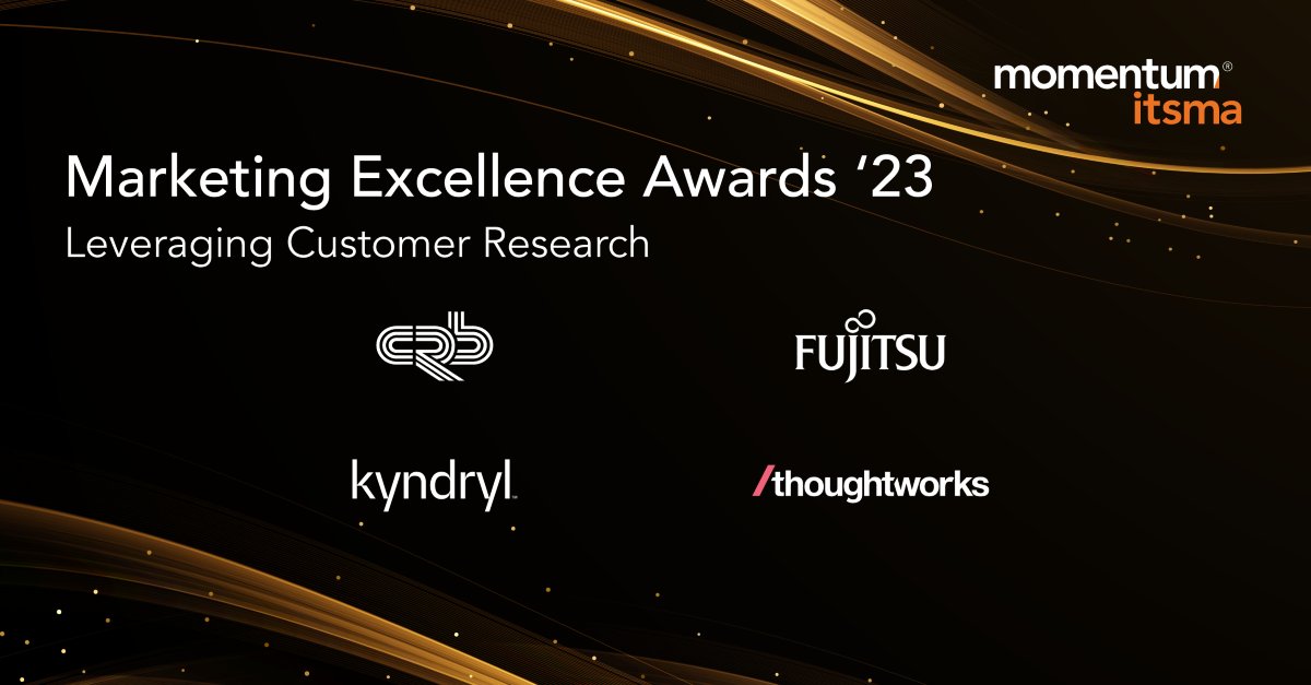 📣Announcing the 2023 Marketing Excellence Awards Finalists in the "Leveraging Customer Research" category! Join us in toasting the marketers at CRB, <a href="/fujitsu_uk/">Fujitsu UK</a>, <a href="/Kyndryl/">Kyndryl</a>, and <a href="/thoughtworks/">Thoughtworks</a>!🥂
bit.ly/MEA23pr
