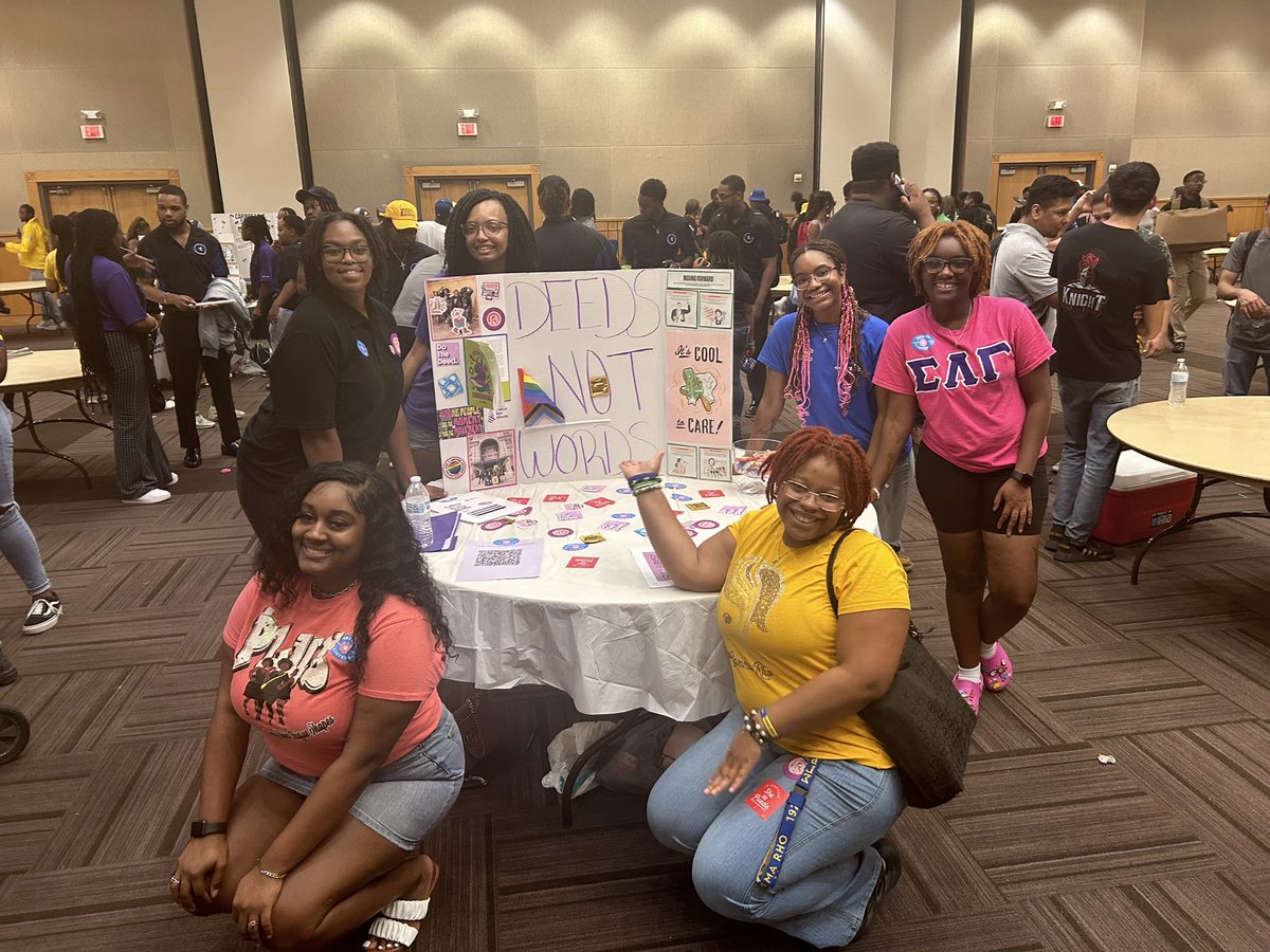 DNW_PVAMU's tweet photo. Involvement Fair  was a SUCCESS 🎉  Thank you so much for stopping by our table!!🫶🏼 If you didn’t get the chance to, it’s okay! Check the bio for the application form ! https://t.co/7jFrOF2HYd