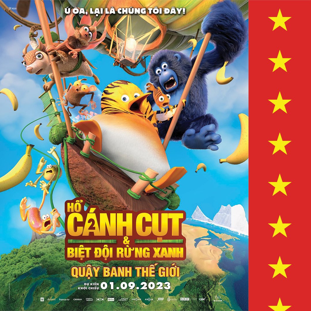 tatprodofficial's tweet photo. Après être sortie en Côte d’Ivoire et en Hongrie, Les As de la Jungle 2 - Opération tour du monde poursuit sa diffusion à l’international :
🌴 01/09 : Vietnam
🌴 07/09 : Portugal
🌴 08/09 : Roumanie
@Snd_inter
#tatproductions #lesasdelajungle #lesasdelajungle2 #thejunglebunch2 https://t.co/ZlNnvS5TJF