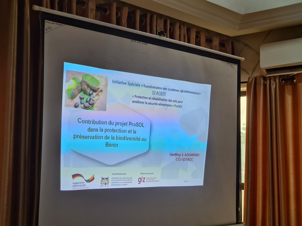 GYBNBenin's tweet image. Dans la lutte pour la préservation de biodiversité 🌿, la résilience climatique est notre alliée. Geoffroy AOUANGBO nous éclaire sur la contribution du projet #ProSol de la #GIZ à la protection de la biodiversité au Bénin. Découvrez ces efforts précieux! 🌍

 #BYBN #Biodiversité