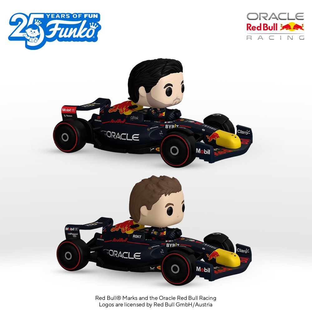 Funko on X: Go! Race down the track with our Oracle Red Bull Racing set,  including exclusive Pop! Sergio Pérez with helmet & Pops! Sergio Pérez &  Max Verstappen. Also pulling into