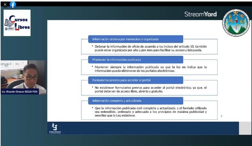 CpccOficial's tweet image. La #CPCC, @Copresam, #SECAI de @PDHgt y @SoyUSAC impartieron la capacitación de "Fortalecimiento de las autoridades locales por medio de la implementación de medidas de transparencia" a la que se conectaron más de 970 usuarios, servidores públicos y estudiantes universitarios.