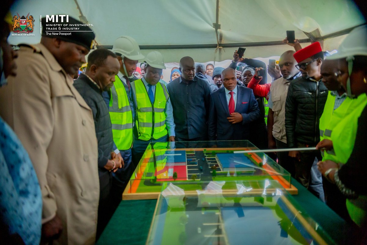 Earlier today, I launched  the 5th County Aggregation and Industrial Park(CAIP) in TransNzoia County that is meant  to revolutionize both the agricultural and industrial sectors in the region.