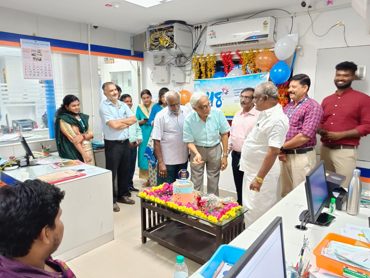 JeevaDharani20's tweet photo. #BOI4Nation celebrating our 118 th birthday with our customers -Relationship beyond Banking..and it never endsтЭгя╕П-Cathedral Road Branch,Chennai Zone https://t.co/InfRJFAYfe