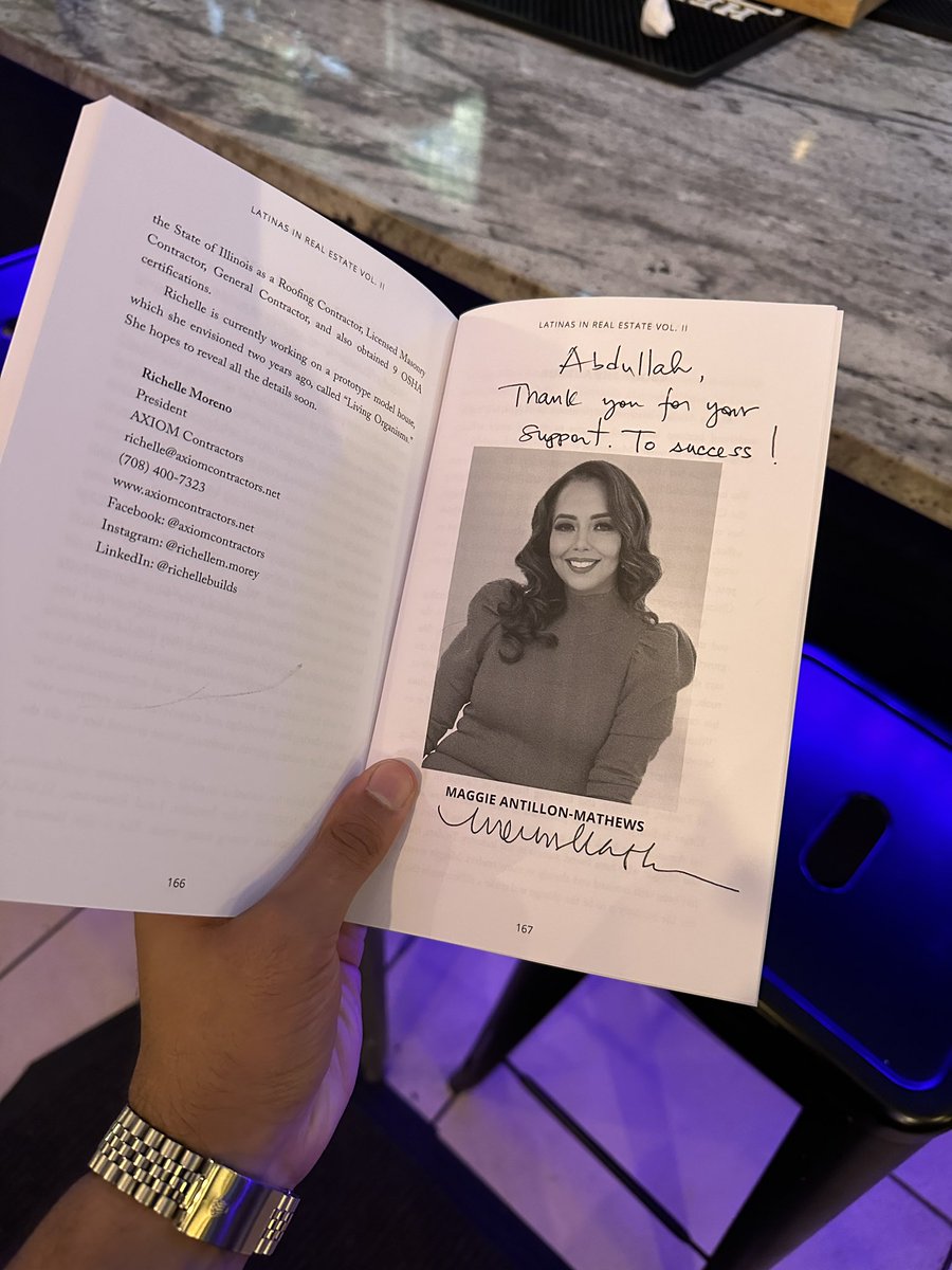 I recently had the pleasure of meeting the extraordinary Maggie Mathew’s @themathewsteam 📈🔥 

She is a TWICE best selling author and MAJOR player in the Chicago real estate game. 

Go give her a follow! 

#ChicagoRealEstate
#ChiTownProperty
#WindyCityHomes
#ChicagoRealtors