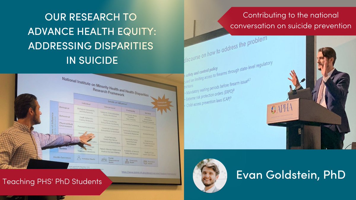 U of U PHS (@uofuphs) on Twitter photo Our department is dedicated to conducting research that promotes health equity for all individuals. Check out our faculty spotlight on <a href="/evangoldstein/">Evan Goldstein, PhD, MPP</a> at bit.ly/GoldsteinHealt…
<a href="/UofUHSIR/">UofU HSIR</a>
@uofuedi
<a href="/UofUHealth/">University of Utah Health</a>
#healthequity #research #healthdisparities #SuicidePrevention Our department is dedicated to conducting research that promotes health equity for all individuals. Check out our faculty spotlight on <a href="/evangoldstein/">Evan Goldstein, PhD, MPP</a> at bit.ly/GoldsteinHealt…
<a href="/UofUHSIR/">UofU HSIR</a>
@uofuedi
<a href="/UofUHealth/">University of Utah Health</a>
#healthequity #research #healthdisparities #SuicidePrevention