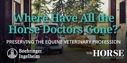 thehorse's tweet image. [SPECIAL FEATURE] Where Have All the Horse Doctors Gone? thehorse.com/features/where… 
Brought to you by @Boehringer_AH