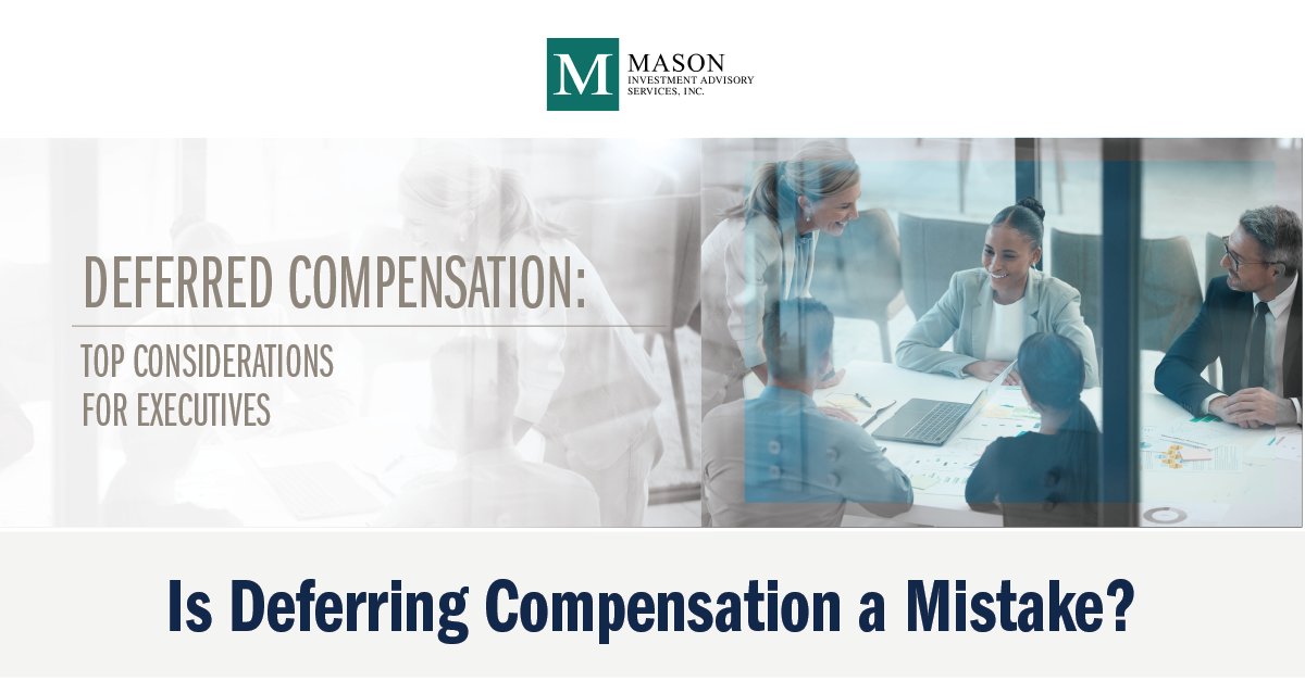 Can deferring compensation ever be a mistake?

Join us for a free event on Thurs., Sept. 14 to learn the ins and outs of #deferredcompensation.

In-person: lp.constantcontactpages.com/su/hVnbKzW?sou…

Virtual: lp.constantcontactpages.com/su/VyIE4xy?sou…

#FinancialAdvice #RetirementPlanning  #ExecutiveCompensation