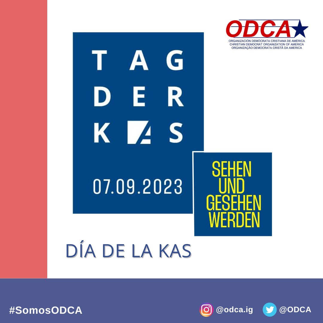 ODCA's tweet photo. 🌟 Celebramos el Día de la Fundación Konrad Adenauer y los felicitamos por su trabajo en el fortalecimiento de la democracia, las libertades, el Estado de derecho y su compromiso con la paz entre las naciones de nuestra región.
#KAS
#SomosODCA
#KASPartidos
#KonradAdenauer https://t.co/V6RWTwoUV7