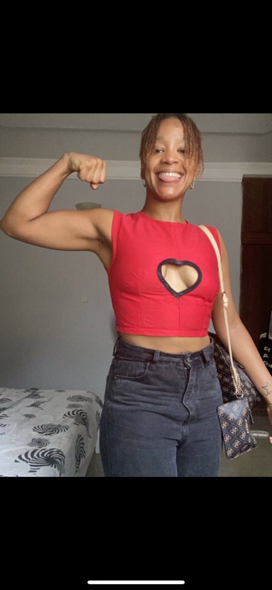 CDCDENIM's tweet photo. ✨Strength in every fiber, love in every design✨

@hausofZara in the LOVE crop in red 
#OOTD #pagesbydamicommerce #casadicasdenim #outfitoftheday #denim #lagos https://t.co/SSZ4ol4z5J