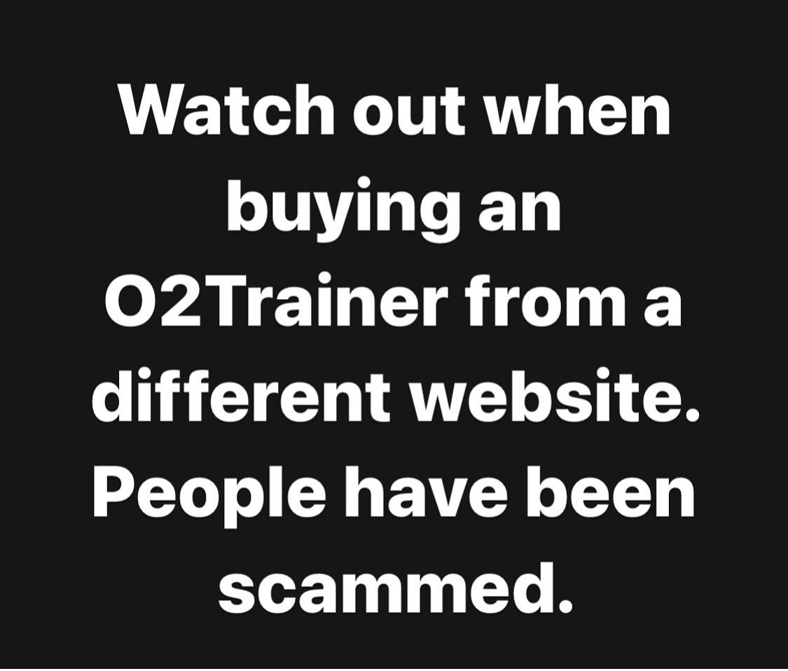 We have gotten complaints, people have been ordering on a website called "ELEVATEO2" and they get sent something completely different.
Please, do NOT buy from that website, it is NOT the o2trainer. 
Use o2trainer.com or buy on Amazon, make sure it's the correct store