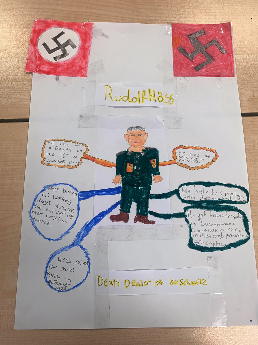 GHS_EnglishDept's tweet photo. Fantastic work from Mrs Burns’ S2 pupils. We are researching the Holocaust of WW2. Pupils are very knowledgable and we can’t wait for the presentations tomorrow 👏 https://t.co/MrGfqImOq8