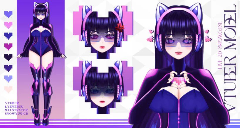 LyeNeruu's tweet photo. ❥𓂃𓏧❤︎ꔛ❜Live 2D model reference sheet❥𓂃𓏧❤︎ꔛ❜ Credits❝@yukihyoch ❞ 
Heyoooo I am Lyeneruu or neruu I am a cyborgu, don’t really have much lore just your average pea brained tuber :3 I’ll be live today 1:30 CST hope to see you lovelies ❤︎ꔛ https://t.co/BndmzN5aL9 https://t.co/HCufOaD3uy