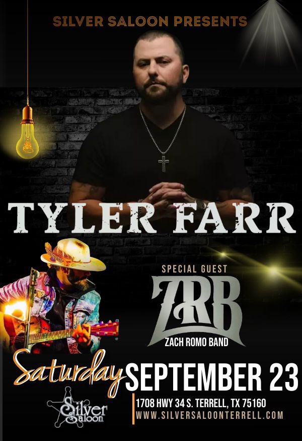 Check this out guys! <a href="/tylerfarr/">Tyler Farr</a> <a href="/ZachRomo/">Zach Romo</a> Saturday Sep 23! Grab your tickets now! stubwire.com/event/tylerfar…