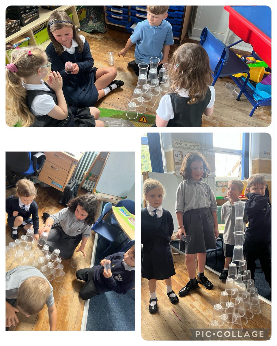 Our cup STEM challenge was so much fun! Everyone worked so hard in their groups to try and build the tallest tower.  I loved seeing all the different tower designs and watching children try different ideas if their original plan didn’t work 👏🏽🧱
