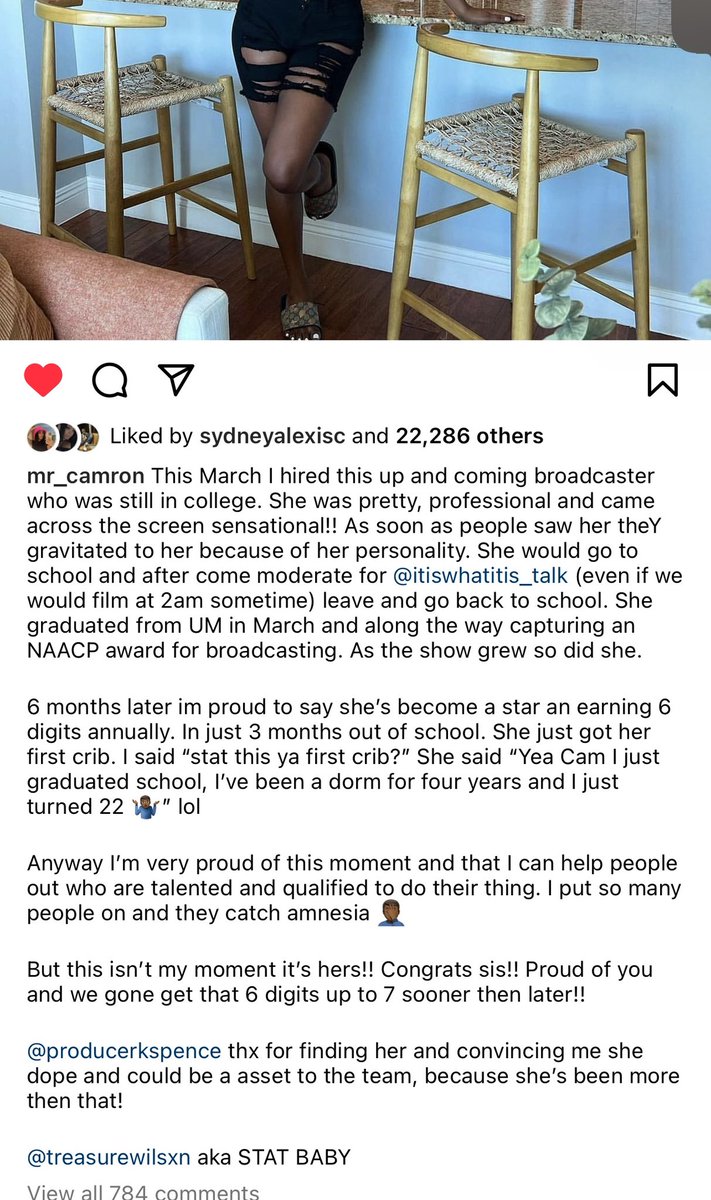 treasurewilsxn's tweet image. Blessings on blessings🤞🏾💗 this is the illest employer reference right ?😂 nah but fr I love what I do & am forever grateful for the opportunity given to me by Cam'Ron & Mase. Only the beginning!!!
