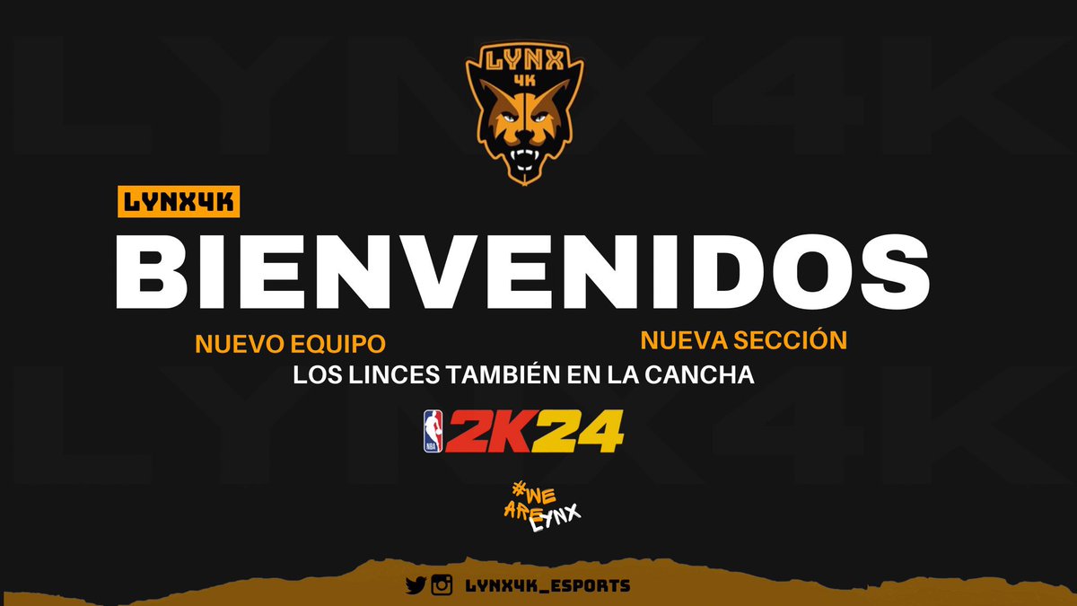 De vuelta por una MISIÓN:

#GanarloTodo 🔥

Conoce nuestro nuevo roster de #NBA2K24 aquí:

🏀 <a href="/OgulcanCoskun2k/">OgulcanCoskun</a> 
🏀 <a href="/kBabsk_/">kBabs</a> (PG)
🏀 @cFurkss 
🏀 <a href="/DirtyPf/">Dirty P</a> (PF)
🏀 <a href="/TITORR_/">TITOR</a> (SF)
🏀 <a href="/Tomiyxc/">imTomi</a> (SG)
🏀 <a href="/YairiTheKing/">SilentFinesser</a> (C)

#WeAreLynx 🦊