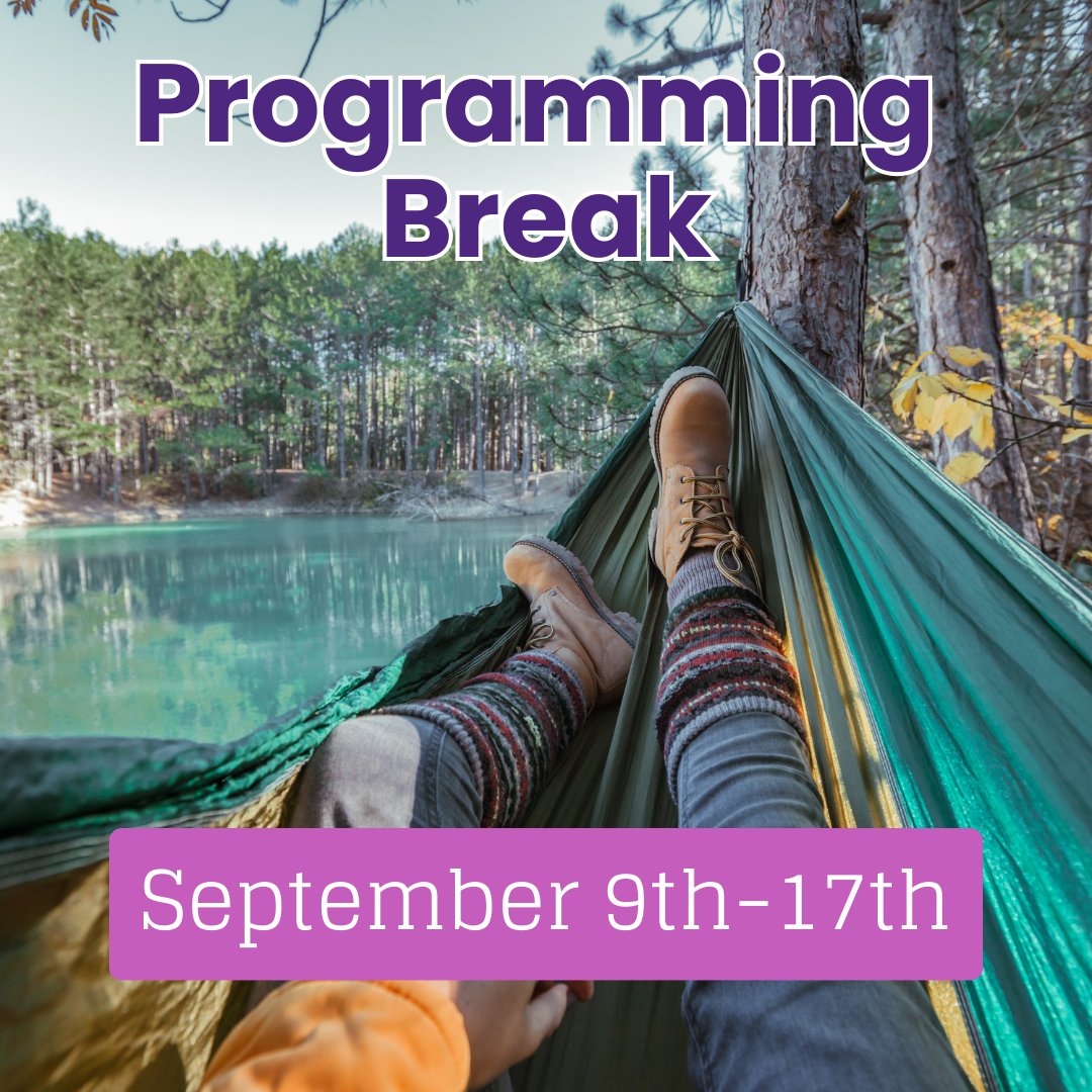 Just a reminder that TMC is currently on its fall programming break! That means there won’t be any support groups, office hours, or other community events this week. We’ll be back to our normal schedule on September 18th. See you then!