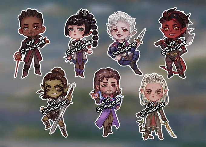I'm currently working on some bg3 chibis and thinking about opening up charm preorders for them to help with production. Not sure if any of you guys would be interested in them but I'll leave up a poll in the thread to see if there's enough interest!  #bg3 #baldursgate3 