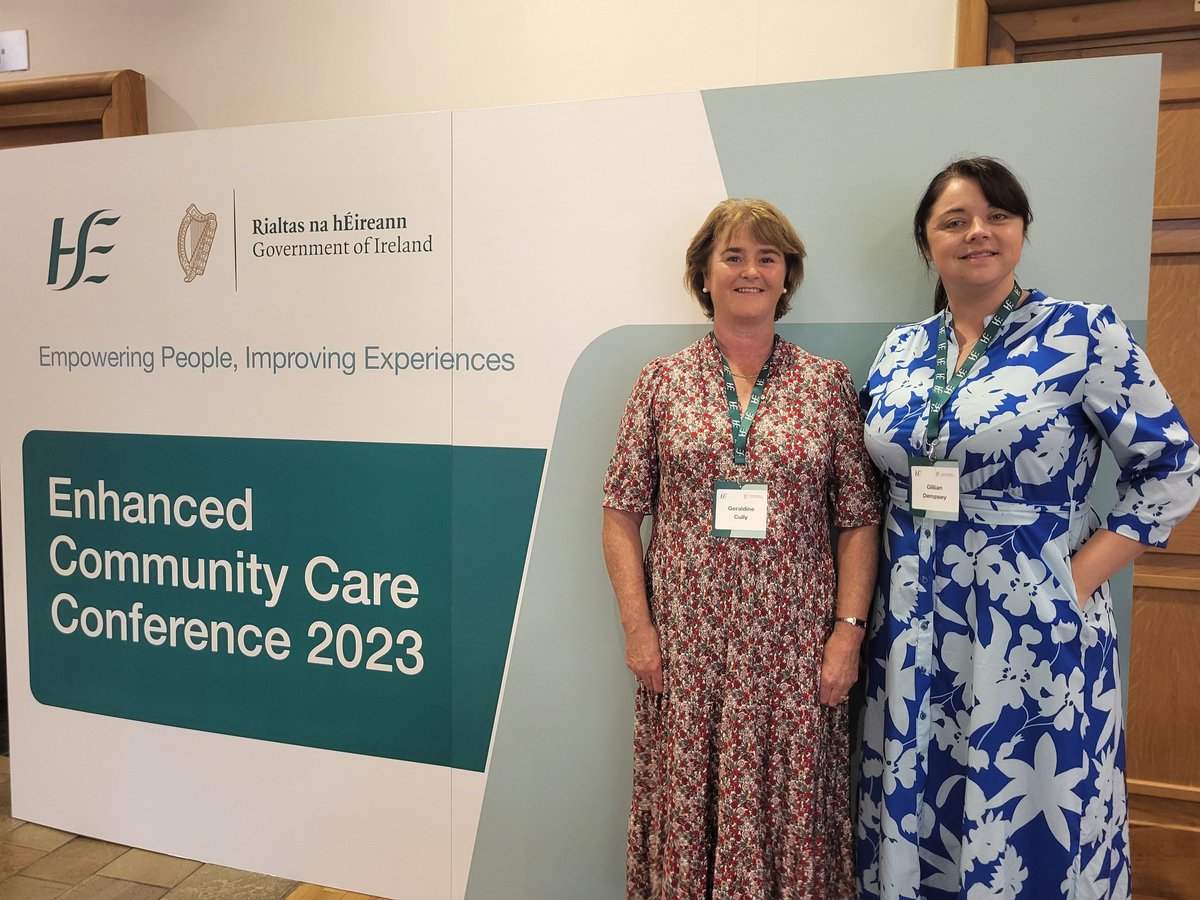 Inspiring day with colleagues at the #ECCConference2023 showcasing the fantastic work of our Kildare West Wicklow ICPOP Team 🙌 @EmmalDunne @CiaraFingleton @BlaithinKenny @MaryOKellyOT @BrianMKearney @alisonruthcooke @HSECHO7 @ChrissieQI @EimearManley
