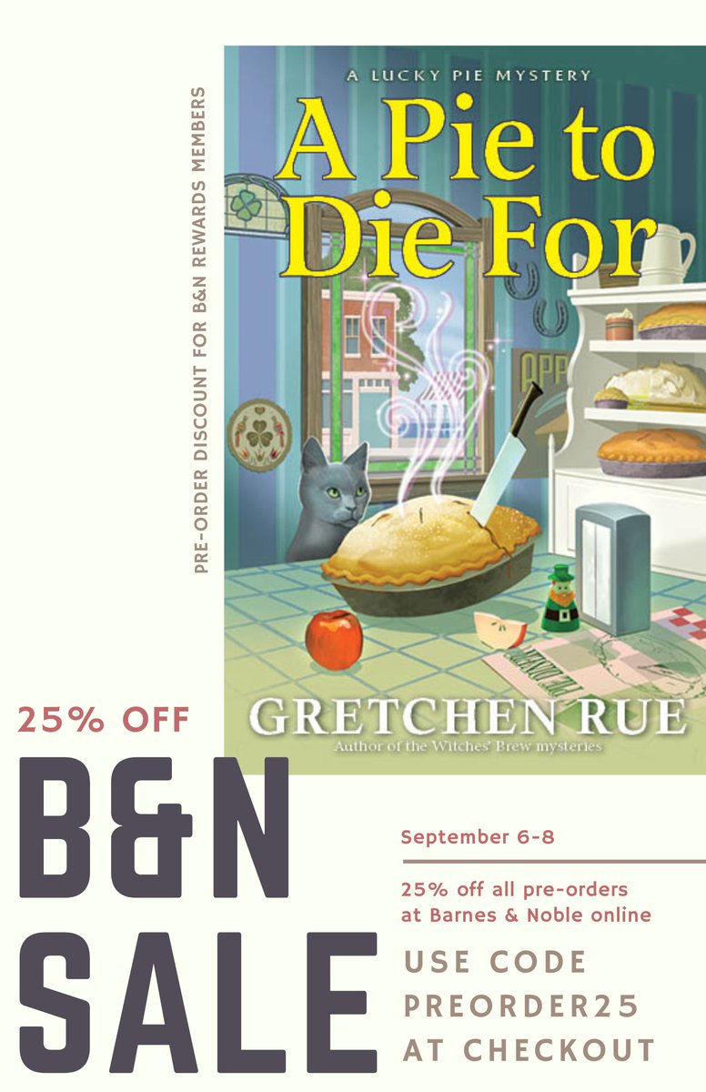 Don't forget to grab A Pie to Die For on Pre-Order if you're a B&amp;N Rewards member!
barnesandnoble.com/w/a-pie-to-die…
