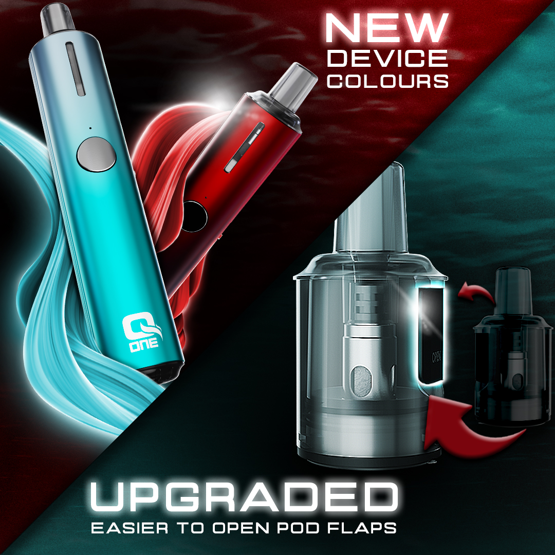 Available now, in not only two brand new and beautiful colours, we're also happy to announce the upgraded pods! 

With a thicker, easier to open flap, you can now relax on your vaping experience knowing we've got you covered.

Online or in-store.

vapehq.co.uk
