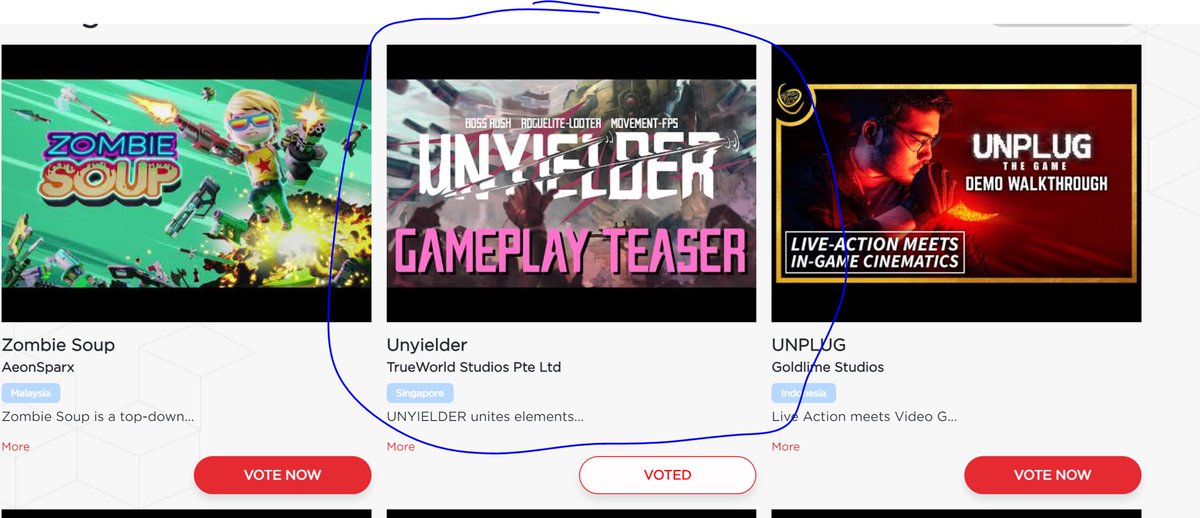 PlayUNYIELDER's tweet photo. We got nominated ! 
Give us a vote by:
 Visiting and register for an account at https://t.co/HKc1NRoWDM
 Click on ""Vote Now"" to begin the voting process.
 
#IndieGameDev #AwardWinning #UnrealEngine #gamedev https://t.co/LYdMPF8224