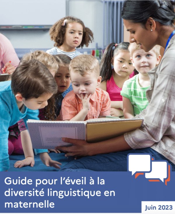 Un guide <a href="/Eduscol/">éduscol</a>  pour favoriser la découverte des langues et des cultures à l’école maternelle : cafepedagogique.net/2023/09/07/gui…