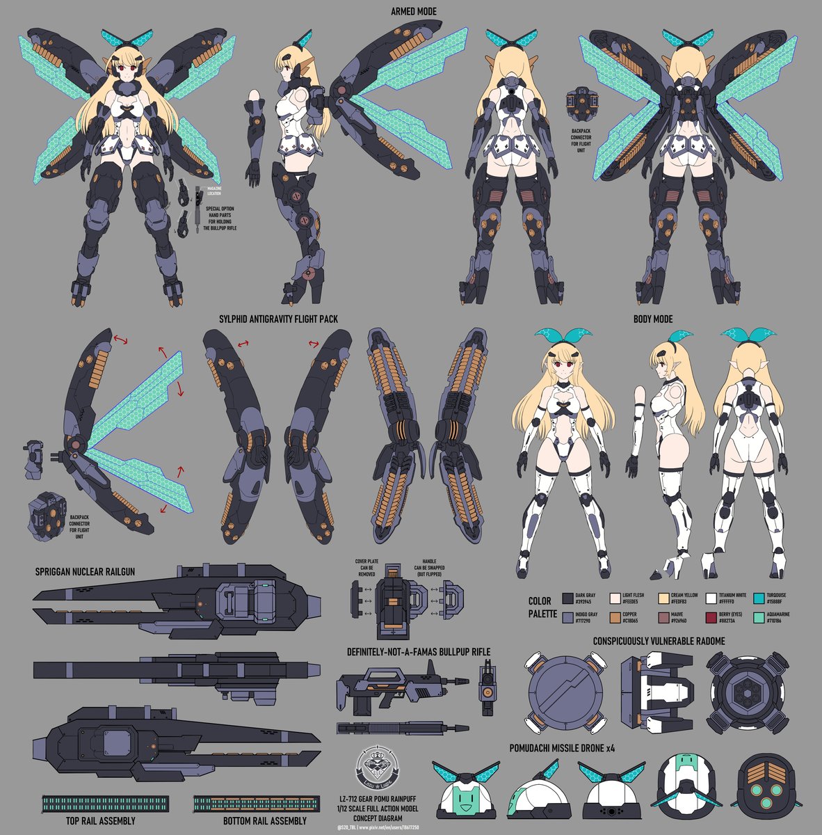 S20_TBL's tweet photo. But what if Metal Gear was Pomu all along?
(Megami Device-style 1/12 scale full action model kit concept)
#PomuPaint https://t.co/KnwaBmeUb1