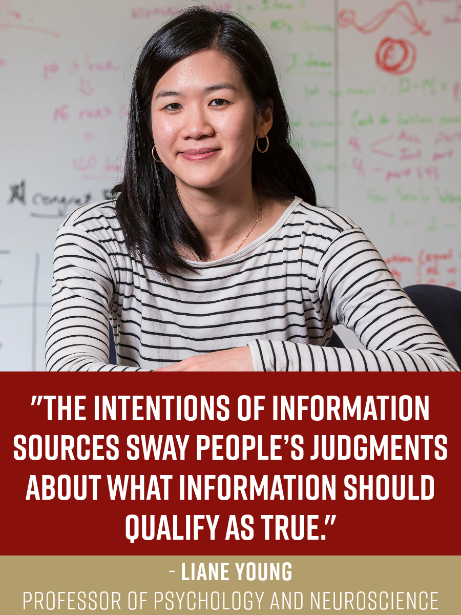 BostonCollege's tweet image. Putting truth to the test 🔍

BC psychologists probe the roots of truth judgments in the 'post-truth' era. on.bc.edu/45SkrEp