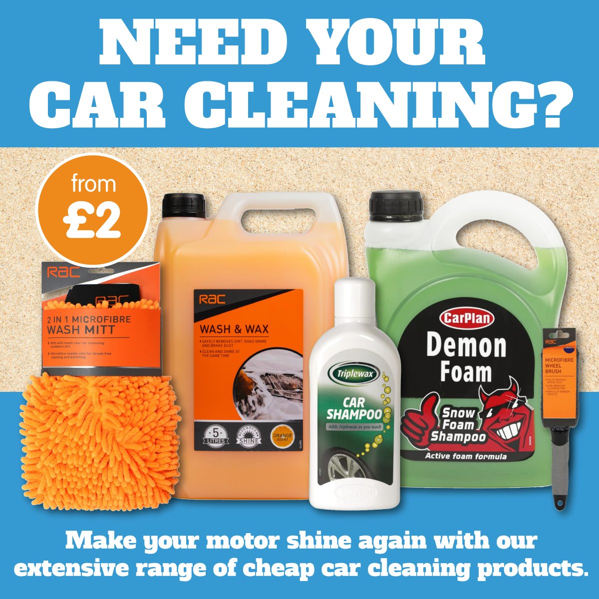 bmstores's tweet photo. It wouldn't be a September heatwave without something strange - like #SaharanSand on your car🚗!

Make your motor shine again by popping into B&amp;M to grab some of our bargain car cleaning essentials.

Who else has sand on their car? https://t.co/pKxBUpciOT