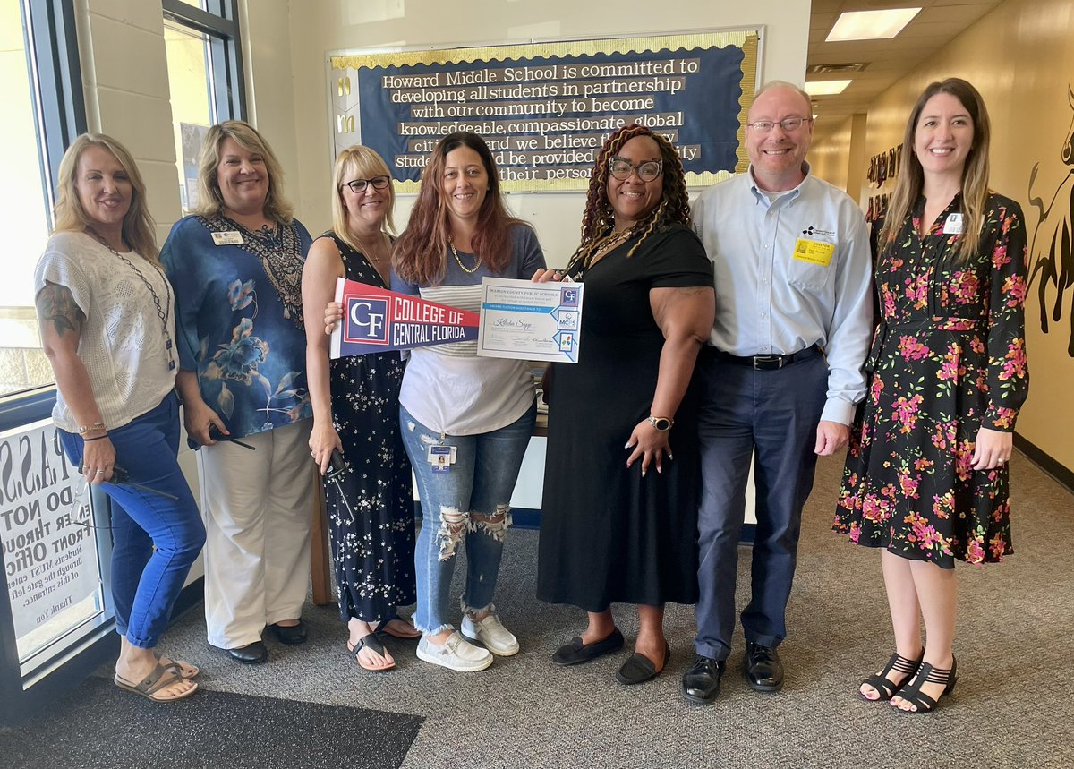 RecruitMCPS (@recruitmcps) on Twitter photo Today marks our Fall Tuition Assistance delivery finale for 5 deserving MCPS team members🍎In partnership with <a href="/CareerSourceCLM/">CareerSource CLM</a> and <a href="/CFedu/">College of Central Florida</a>, our third stop of the day was to surprise Ms. Sapp of <a href="/HMS_Bulls/">Howard Middle</a>! Congratulations! Today marks our Fall Tuition Assistance delivery finale for 5 deserving MCPS team members🍎In partnership with <a href="/CareerSourceCLM/">CareerSource CLM</a> and <a href="/CFedu/">College of Central Florida</a>, our third stop of the day was to surprise Ms. Sapp of <a href="/HMS_Bulls/">Howard Middle</a>! Congratulations!