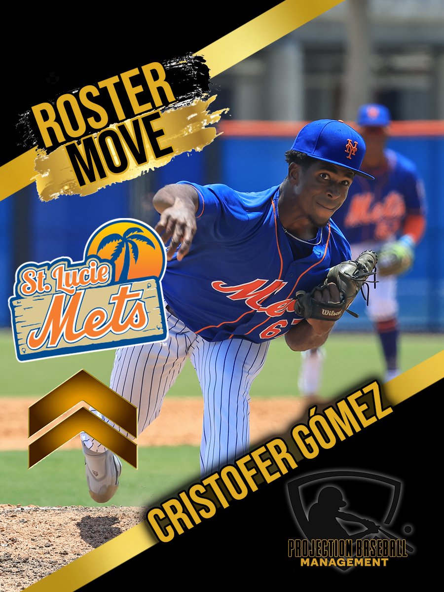 Congratulations to Cristofer Gomez  on moving up to the St. Lucie Mets Single-A affiliate <a href="/stluciemets/">St. Lucie Mets</a> 📈
