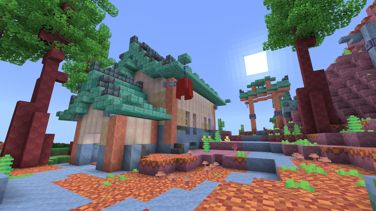 Another sneak peek of one of the
⭐️texture packs⭐️ we've been working on! 🌞

#Minecraft #mcpe #MinecraftMarketplace