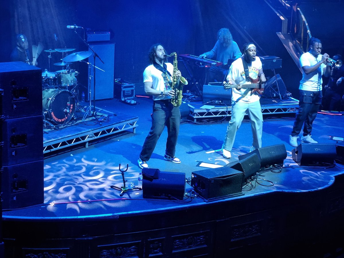 GillianFoxcroft's tweet photo. Yes!!! @EzraCollective win #MercuryPrize
#WhereImMeantToBe
So well deserved...from tiny gig in Nottingham, to Albert Hall, Manchester and @RoyalAlbertHall to come in November
Congrats @FemiOnDrums @joeArmonJones and all https://t.co/oHvUbXeTlZ