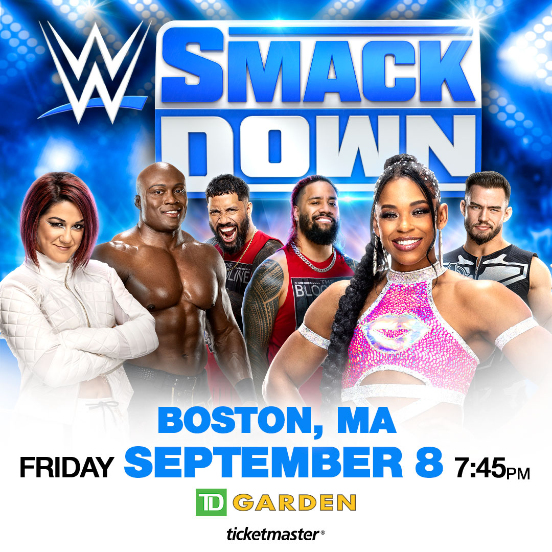 tdgarden's tweet photo. Only 1 more sleep 'til @WWE returns to #TDGarden... this calls for a giveaway! Retweet now for a chance to win TWO tickets to #Smackdown on Sept. 8. 👊

Official Rules: https://t.co/ZnmokcqvO0 https://t.co/PotStMSr5M